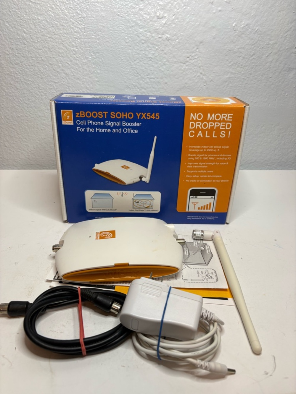 SOHO YX545 White Cell Phone Signal Booster - Home & Office